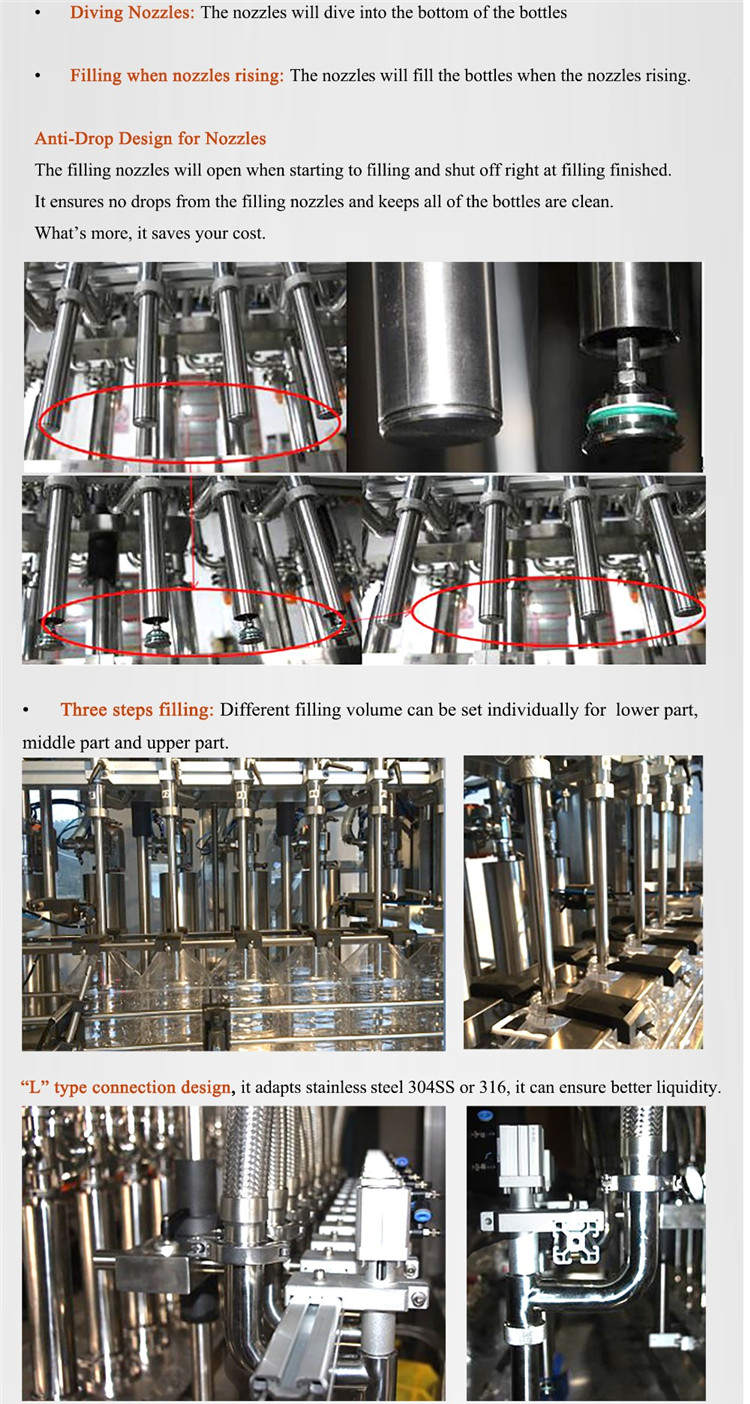 स्वचालित सर्वो मोटर बोतल भरने की मशीन 4